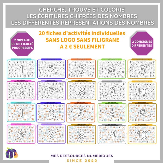 Cherche, trouve et colorie – version complète